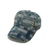 Gorra de Béisbol de Verano Nueva de Amazon Transfronteriza, Lavada, Cuadros Tablero de Ajedrez Vintage, Mezclilla, Gorra para el Sol para Hombres y Mujeres