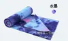 Toalha para tapete de yoga tie-dye em estoque, antiderrapante profissional, resistente à sujeira, absorvente de suor, tecido para tapete de yoga, toalha de manta de yoga portátil para fitness