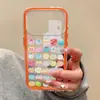 Adequado para capa de celular Apple 17, proteção total da borda, design de desenho animado, iPhone 16, sensação de alta qualidade, estilo de nicho para mulheres, 14pl, padrão colorido de frutas em tela cheia