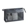 Bolsa de cosméticos de viaje simple colgante de gran capacidad bolsa de almacenamiento de cosméticos portátil para viaje de negocios portátil de malla bolsa de aseo