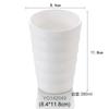 Taza Blanca para Habitación de Hotel Comercial Restaurante Hotel Taza de Té Vaso de Agua de Plástico Anticaída Vaso para Boca Vajilla de Melamina Copa de Vino