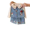[Casa Rosa] Conjunto de Dos Piezas de Mezclilla para Niñas, Atuendo de Primavera Moderno y con Estilo para Niñas Pequeñas, Atuendo Lindo para Salidas, de Moda