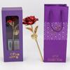 Nuevos Adornos de Flor de Rosa con Pan de Oro Creativo de Suministro Transfronterizo de Amazon para el Día de San Valentín Chino, Flores Eternas Simuladas