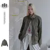 CHAQUETA DE TRABAJO PARCHEADA DE CORDUROY RESISTENTE LAVADO LIGERO VINTAGE SELECCIÓN DEL PERSONAL PARA HOMBRES Y MUJERES ABRIGO DE CORTE HOLGADO W341