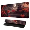 Alfombrilla de ratón con paisaje de anime, Alfombrilla para escritorio de teclado de computadora, Regalo de oficina, Engrosada con bordes cosidos, Antideslizante, Disponible para dropshipping