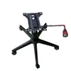 Ruedas Giratorias Negras para Silla, Patas de Silla, Patas de Nylon, Patas de Cinco Estrellas, Patas de Silla de Computadora, Base de Soporte para Accesorios de Oficina