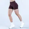 Shorts de fitness de cintura alta shorts de ioga shorts esportivos levantamento de bumbum outer wear sem costura bumbum pêssego sem linhas constrangedoras calças de ioga