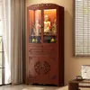 Altar de oferendas simples estilo chinês, mesa de incenso para uso doméstico, armário em pé do Bodhisattva Guanyin, armário do Deus da Riqueza