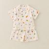Ropa para Niños Huzhou Zhili Conjunto de Verano para Niños Estilo Coreano Algodón Puro Bebé de un Año Mangas Cortas Ropa Delgada de Verano para Niños