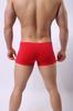 Ropa interior para hombre de comercio exterior de una pieza sin costuras de seda de hielo calzoncillos planos sexys diseño convexo tridimensional bóxer de color sólido