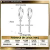 Pendientes Cruzados de Forma de Cruz Transfronterizos Europeos y Americanos para Mujer, Pendientes Sencillos Versátiles de Moissanita, Joyería de Plata de Moda de Venta Caliente al por Mayor