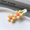 Horquilla de Flor Dulce Clip BB Estilo Occidental Infantil Tocado Lindo Flor de Cerezo Niña Pequeña Accesorios para el Cabello Flequillo Mechones Laterales Clip