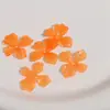 Zhen Tu Acrílico Degradado Color Gelatina Irregular Flor de Cuatro Pétalos 3D DIY Hecho a Mano Pasador Accesorio para el Cabello Decoración de Zapatos Funda de Teléfono