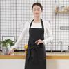 Delantal para Cocina Casera Camarero Poliéster-Algodón Ropa de Trabajo para Mujer Verano Delantal Antimanchas e Impermeable al Aceite para Hombre con Impresión de Logotipo