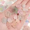 Acrílico Escarchado Gelatina Dos Tonos Moño Pieza Redonda Accesorios DIY Pulsera de Cuentas Hecha a Mano Accesorios para Collar