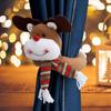 Nuevo Hebilla Decorativa Creativa para Cortina de Navidad Dibujo Animado Anciano Muñeco de Nieve Alce Decoración Hebilla para Cortina