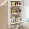 Prateleira de Cozinha Porta-Temperos Rack de Armazenamento Montado na Parede Armário de Armazenamento de Parede Multifuncional Armário de Armazenamento Doméstico Artefato