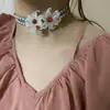 Collar Vintage Dulce Fresco de Iris de Doble Capa con Perlas Gris Plateado Gargantilla para Chicas Modernas Perla Vintage