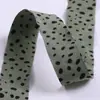 Fita de gorgurão dupla face fosca estilo coreano com bolinhas onduladas pequenas para laços DIY, acessórios de cabelo infantis, flor, embalagem para presente, material de embalagem de ponto