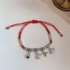 Tobillera Multicapa Estilo Puro Deseo, Tobillera Femenina de Moda de Lujo Ligero Nicho Simple y Exquisita con un Toque de Alta Gama