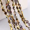 Cuentas de cristal galvanizado con agujero mediano tipo hacha nuevos accesorios de bricolaje cuentas sueltas pulsera accesorios para el cabello