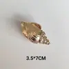 Presilha de Cabelo de Liga de Estrela do Mar Europeia e Americana para Mulheres, Presilha Shark de Meio Rabo da Moda, Presilha de Cabelo de Concha, Acessório de Cabeça Versátil Personalizado Transfronteiriço