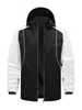 Chaqueta con capucha nueva para hombre 2026 Abrigo simple de color liso a prueba de viento para el uso diario Ajuste holgado con mangas acanaladas