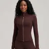 Top Deportivo Nude para Yoga Manga Larga Otoño 2025 Ropa de Fitness para Mujer Chaqueta Ajustada para Correr y Entrenamiento Yoga