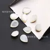 Fabricante de Wuzhou Personaliza Concha Blanca Natural, Cara de Anillo Redonda Lisa en Forma de Pera, Piedra Suelta de Concha Blanca de Piedra Natural Personalización