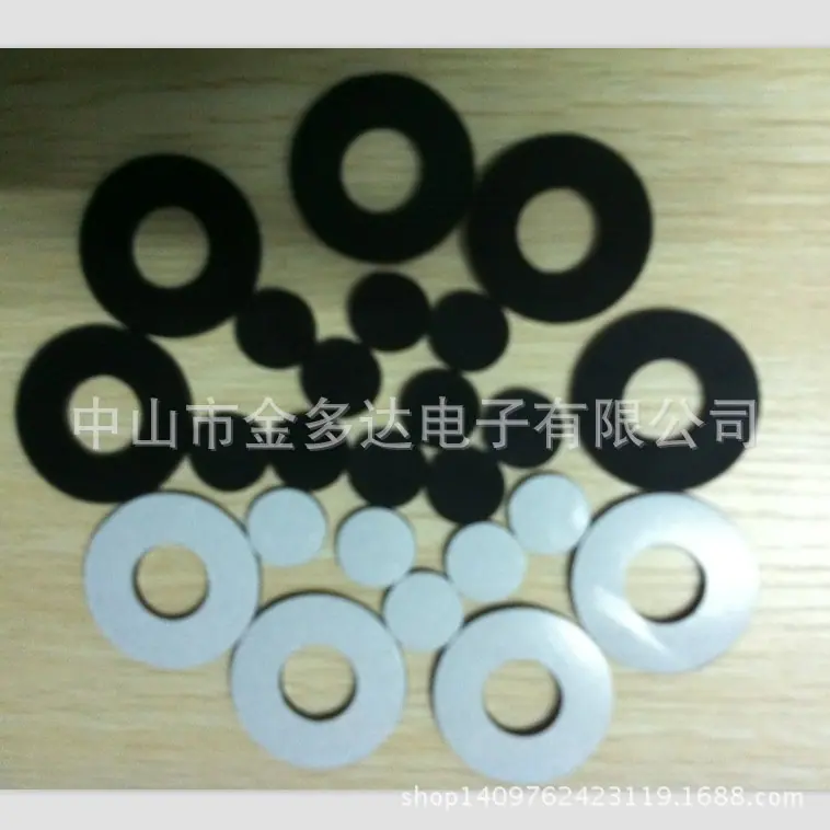 黑色硅胶垫圈单面带胶-3