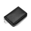 Nuevo Billetero de Cuero Genuino Estilo Coreano para Mujer Estuche para Tarjetas de Autobús para Hombre Estuche para Tarjetas de Presentación Bolsa para Monedas Estuche de Cuero para Licencia de Conducir
