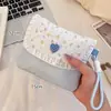 Bolsa de Almacenamiento de Toallas Sanitarias de Gran Capacidad con Tarjetero, Bolsa Portátil para la Menstruación, Linda Estudiante Femenina Pequeña