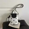 Bolsa de Axila Nueva Estilo Verano 2026 Fresca y Sencilla con Diseño de Lunares, Bolso de Hombro Patchwork, Bolso Cubo Único para el Trabajo