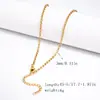 Collar Femenino Transfronterizo de Acero Inoxidable Chapado en Oro Real de 18K Cadena Hueso de Serpiente Cadena Lisa Moda Cadena de Clavícula Versátil Collar de Acero de Titanio