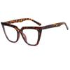Armazones de Lentes Estilo Xiaohongshu, Armazones de Lentes Ojo de Gato Únicos, Lentes de Moda para Celebridades de Internet con Bloqueo de Luz Azul sin Graduación