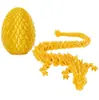 Venta Caliente Transfronteriza Huevo de Dragón de Cristal Impreso en 3D Joya de Dragón Juguete Regalo Día del Niño Traje Adornos de Escritorio Hecho a Mano