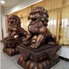 León grande de cobre fundido León Huifeng León del palacio imperial de Beijing león volador león trepador escultura de animal león de cobre en la puerta del banco