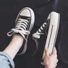 Zapatos de lona blancos con estampado de grulla de almohada, suela gruesa, para aumentar la altura, para mujer, 2026, nuevos, estilo ins de estudiante, casual, simples, clásicos, versátiles, versión coreana