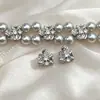 Cobre Chapado en Oro de 18 Quilates Zircón Microincrustado Cuentas Espaciadoras Multihilera Accesorios para Pulsera Collar de Joyería Hecha a Mano DIY
