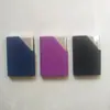 En stock caja de metal para tarjetas de presentación regalo de empresa portatarjetas de cuero PU caja de tarjetas patrón de hueso de uña de acero inoxidable logo personalizado