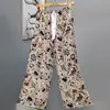 Pantalones de Pijama de Algodón y Seda Estilo Coreano para Mujer, Nuevos de Verano 2025, Pantalones Rectos Sueltos Casuales de Gama Alta que se Pueden Usar Afuera como Pantalones de Casa