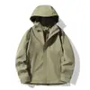 Jaqueta de Montanhismo com Capuz à Prova de Vento e Impermeável Estilo Casal Selada a Quente Masculina para Primavera e Outono Roupa de Exterior para Esportes ao Ar Livre Casal