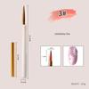 Pluma Japonesa para Uñas Pincel para Uñas Varilla de Madera Pluma de Dibujo a Color Pluma para Dibujo de Líneas Forma de Abanico Degradado Viñeta Francesa Herramienta Pincel para Fototerapia