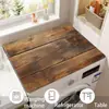 Alfombrilla para lavadora estilo persa, cubierta de tierra de diatomeas, cubierta impermeable, cubierta superior para microondas y refrigerador, cubierta a prueba de polvo