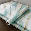 Papel de Parede Autoadesivo Mármore Brilhante Espessado Adesivos de Azulejo à Prova d'Água Adesivos de Parede para Reforma de Móveis de Fogão
