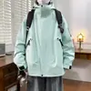 Chaqueta de Nuevo Estilo para Hombres y Mujeres, Exterior Otoño e Invierno con Capucha Desmontable, Chaqueta Cortavientos, Impermeable y a Prueba de Viento, Ropa de Montañismo Tres en Uno