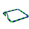 Barandilla Inflable Engrosada para Go-Karts Interior y Exterior para Niños Coche de Choque Inflable Pista de Carreras Valla de Seguridad
