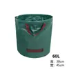 Bolsa para recolección de hojas de jardín, uso en jardín exterior y parque, gran capacidad, para recolectar malas hierbas, ramas y hojas caídas, bolsa de almacenamiento plegable