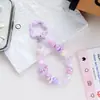 Chaveiro floral de designer, acessório de pingente de bolsa de câmera CCD com contas dopamina da moda, item quente do TikTok