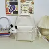 Mochila Escolar Estética de Alto Valor Dopamine Milk Fufu para Niñas, Estilo Coreano Simple para Estudiantes de Secundaria y Preparatoria, Mochila Compacta para Estudiantes de Primaria